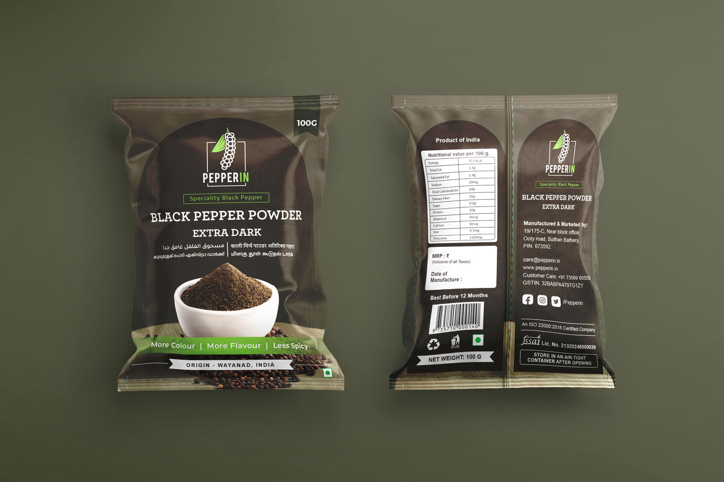 Black Pepper Powder Extra Dark